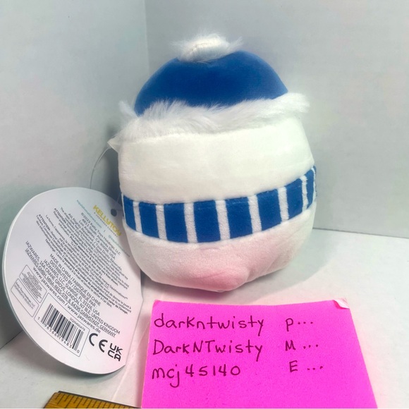 BNWT MANNY SNOWMAN SQUISHMALLOW 3.5” approx ADORABLE! - Picture 2 of 6